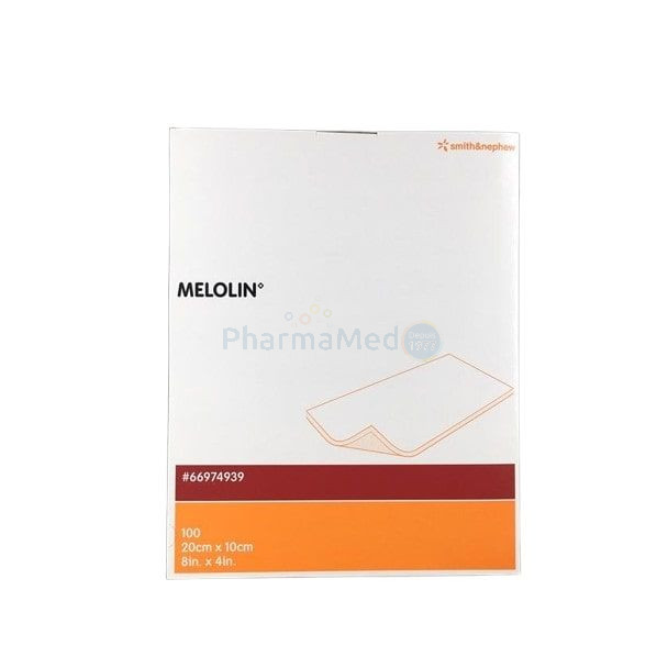Compresses non adhérentes stériles MELOLIN - 10x20cm - 100x1pc