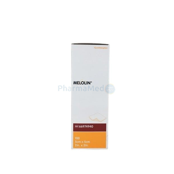 Compresses non adhérentes stériles MELOLIN - 5x5cm - 100x1pc