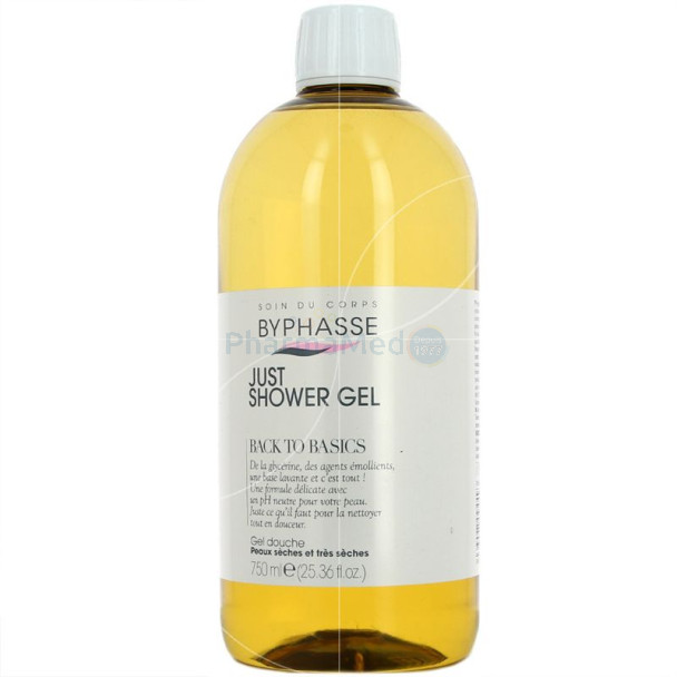 Gel douche Byphasse - Back to basics - peau sèche - 750ml