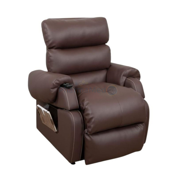 Fauteuil releveur COCOON1, 1 moteur, L:50cm, P:45/55cm, chocolat