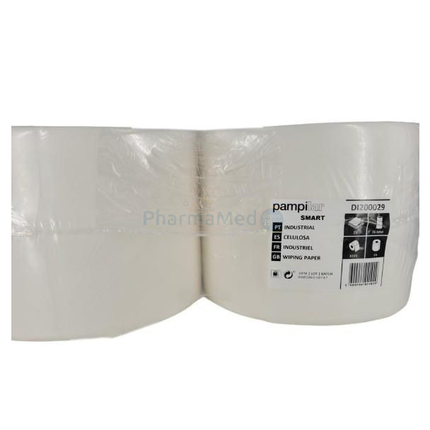 PAMPILAR Bobine industrielle maxi 2plis - 22cm x 250m - 2x833cp