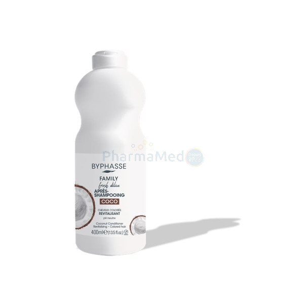 Après-shampoing Byphasse family fresh Noix de Coco - 400ml