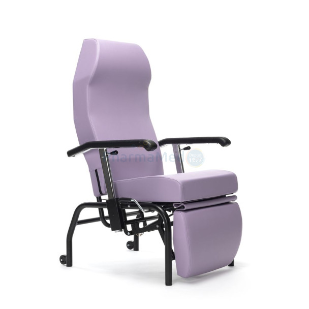 Fauteuil géria NORMANDIE 4 roues - Lavande