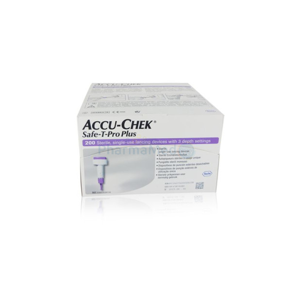 ACCU CHEK SAFE-T-PRO PLUS lancettes   (200pc)