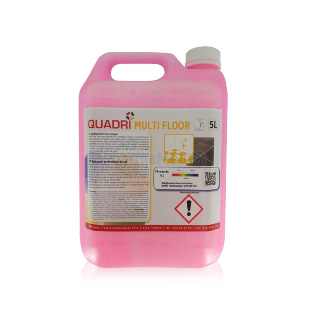 QUADRI MULTI FLOOR ROSE nettoyant sol délicat - 5L