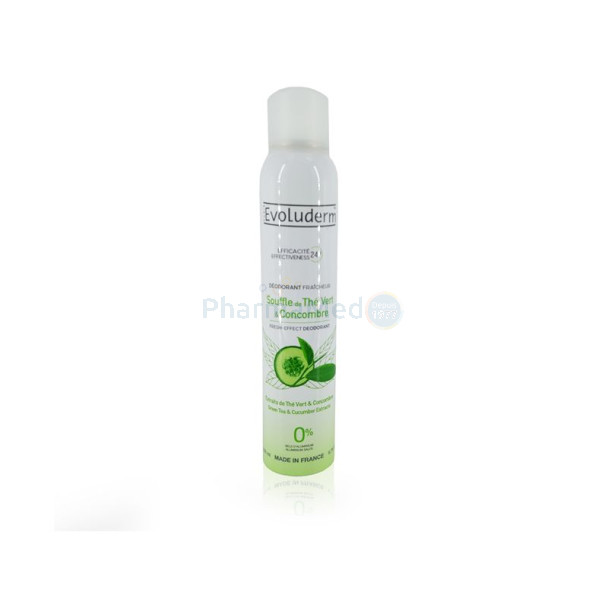 Déo thé vert/concombre EVOLUDERM - 200ml