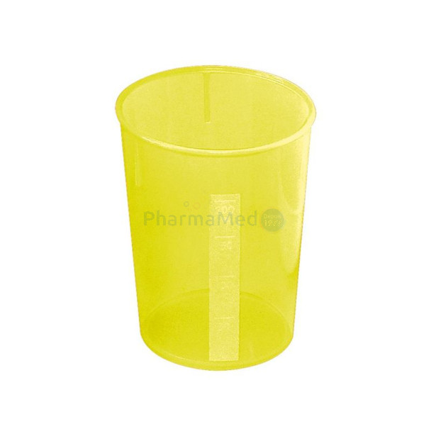 Gobelet 250ml + embout canard 12mm  jaune - 1pc