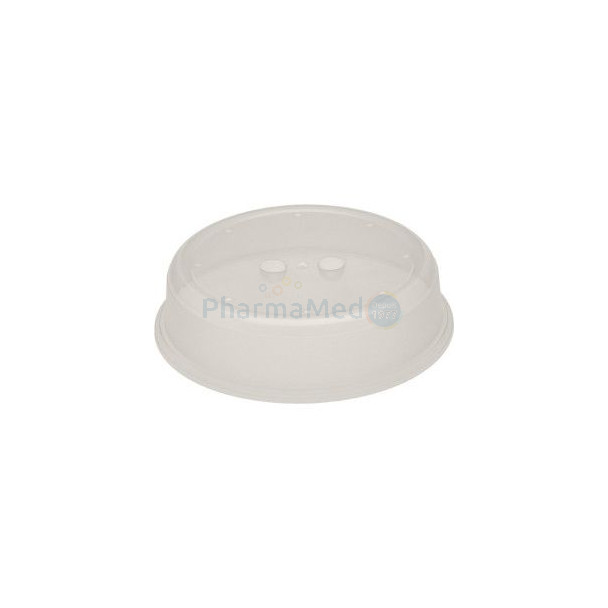 Cloche micro-ondes PP translucide 26,5x6,5 cm - 1pc