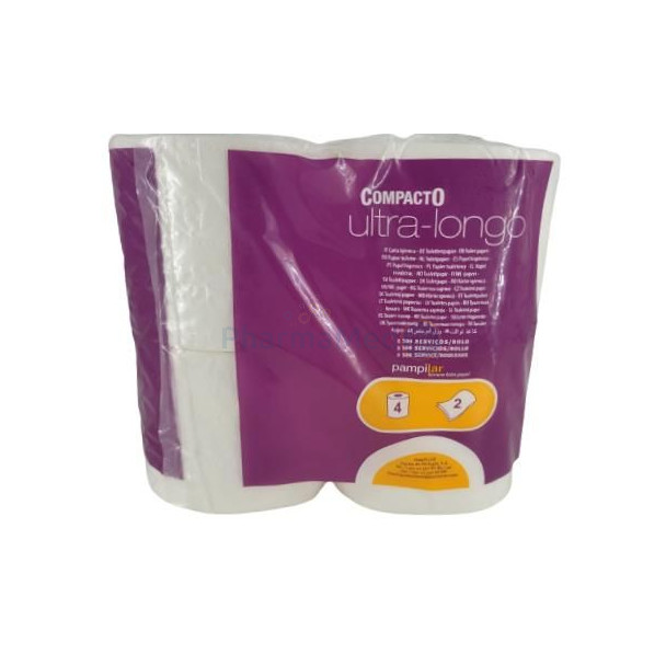 PAMPILAR Papier hyg compact ultra long 2plis - 14x4rlx