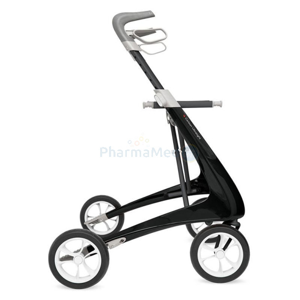 Rollator Carbon Ultralight noir - 4 roues - 1pc