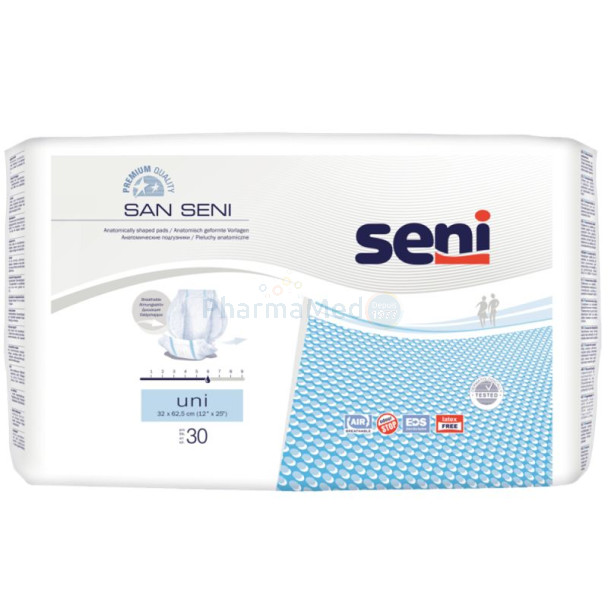Couches anatomiques San Seni - Uni - 30pc