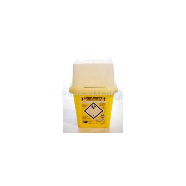 Collecteur d'aiguilles 4L SharpSafe couvercle avec clapet - 1pc