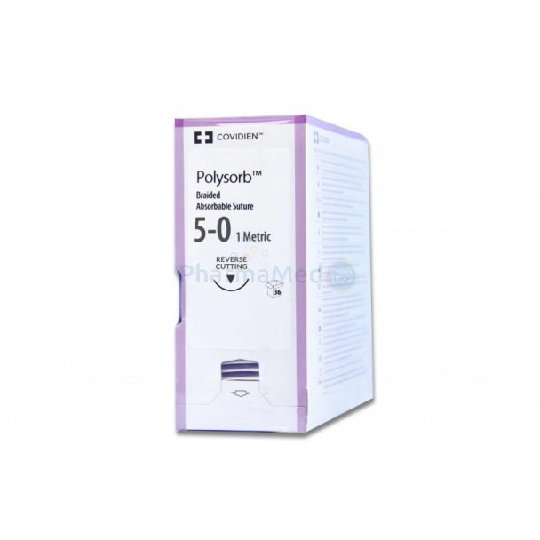 Polysorb 5/0 Und PS-3 3/8 16mm 45cm - 36 fils