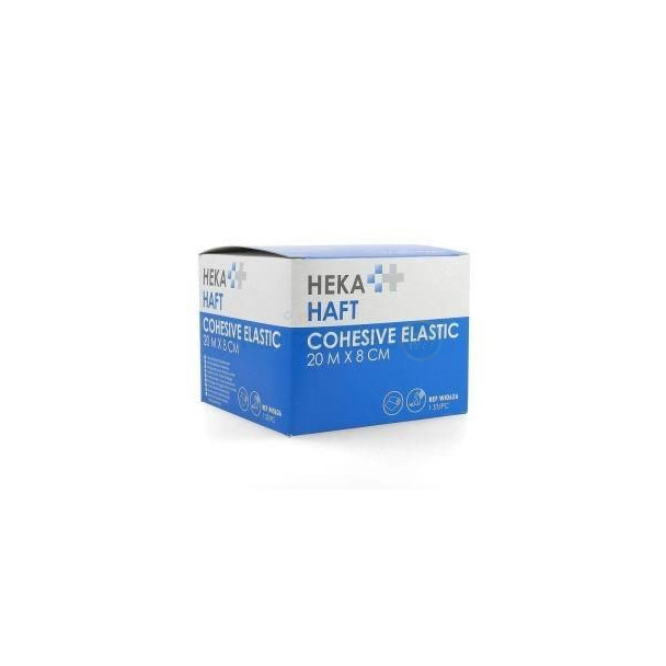 HEKA HAFT bandage adhésif - 8cm x 20m - 1pc