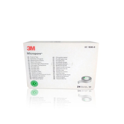 MICROPORE sparadraps microporeux - 9,14mx1,25cm - 24 rouleaux