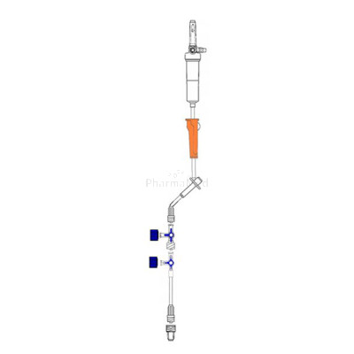 Set de perfusion Y DIALEX 3 voies + 100cm, 290cm - 50pcs