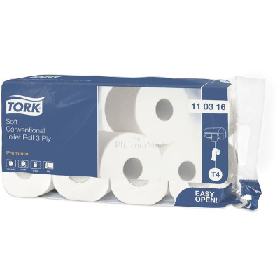 Papier toilette TORK PREMIUM 3plis blanc 248cp - 1 rouleaux