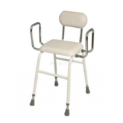 Tabouret avec dossier et accoudoirs 4-1 - 1pc
