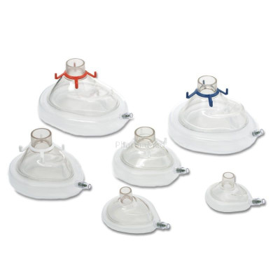 Masq. anest. AMBU UU bourrelet Adulte M/T5 crochets - 20pc