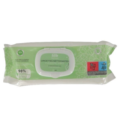 Lingettes Aloe peaux sensibles LILLE - 80pc