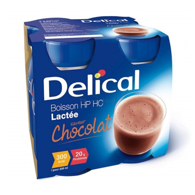 Delical HP/HC (4x200ml) - Delical HP/HC chocolat .............(4x200ml)
