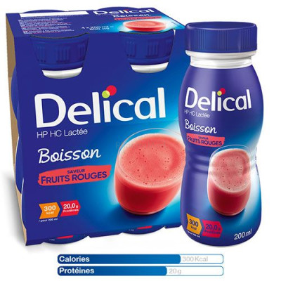 Delical HP/HC (4x200ml) - Delical HP/HC fruits rouges ........(4x200ml)