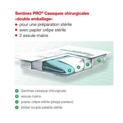 Casaque std SMMS 130 cm Sentinex Large(48pcs)