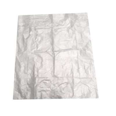 Sac poubelle transparent blanc 25µ70x110(25p)