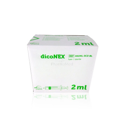 Seringues ZARYS dicoNEX sans latex - 2ml -100pc