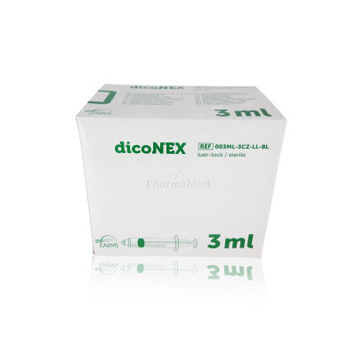 Seringues ZARYS dicoNEX luer lock - 3ml - 100pc