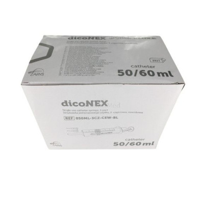Seringues ZARYS dicoNEX 50ml embout catheter - 25pc