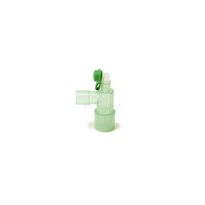 Raccord coudé fixe 22M/15F -15M LL capu./25pc