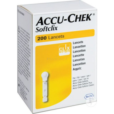 ACCU CHEK SOFTCLIX lancettes - 200pc