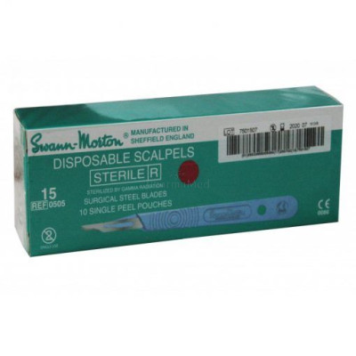 Bistouris complets Stérile S&M - N°15 - 10pc