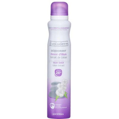 Evoluderm Deo Alun/cotton……………....……..(200ml)