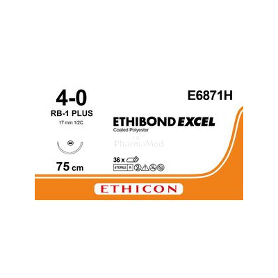 ETHIBOND EXCEL 4/0 E6871H RB-1 75cm (36fils)