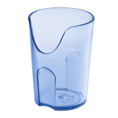 Verre avec découpe nasale - bleu - 16cl - 1pc