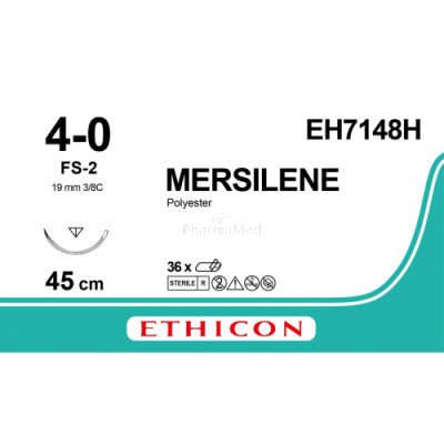 MERSILENE 4/0 EH7148H FS-2 45cm Blanc - 36fils
