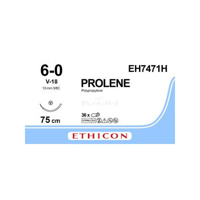 Ethicon PROLENE 6/0 bl 75cm 13mm EH7975H/36pc