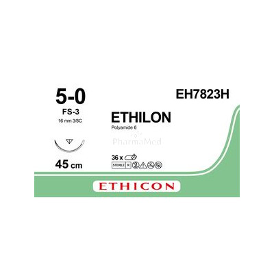 ETHILON II BLU 45CM M1 5/0 FS-3 EH7823H(36pc)