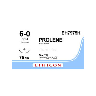 Ethicon PROLENE 6/0 bl 75cm 13mm EH7975H/36pc