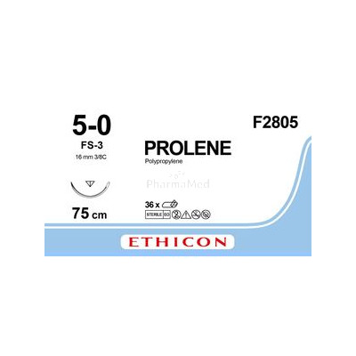 Prolene 5/0 F2805 FS-3 BLU 75cm - 36 fils