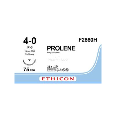 PROLENE F2860 4/0 P3 75cm M1.5 incol. /36fils