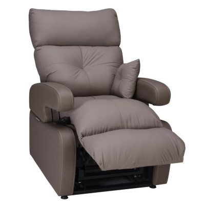 Fauteuil releveur COCOON simili Taupe L44 P45