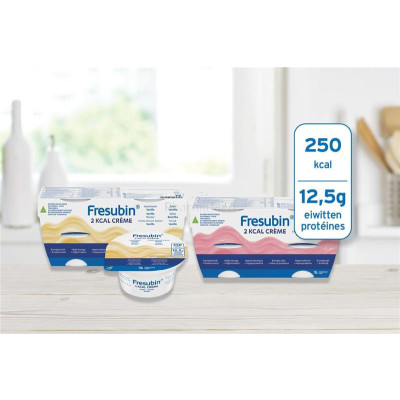 Fresubin 2 kcal crème dessert - Cappuccino - 4x125gr - Cappuccino - 4x125gr