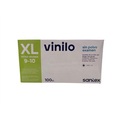 Gants Vinyl SANTEX non poudrés - XL - 100pc