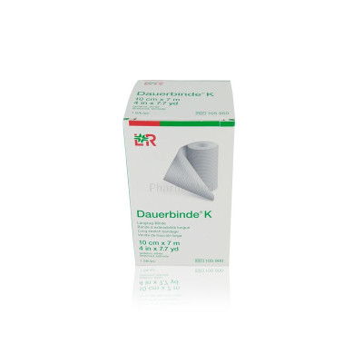 DAUERBINDE K - bande de compression - 1 rouleau - 7mx10cm