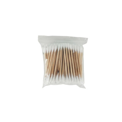 Wattenstaafjes K.M. hout 2 topjes (100st)