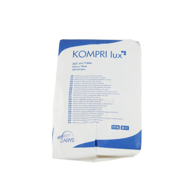 Compresses de gaze RX NS ZARYS 8 plis 10x10cm - 100pc