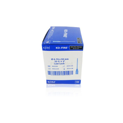 Aiguilles KDM - 22G2   (0,70x50mm) - 100pc